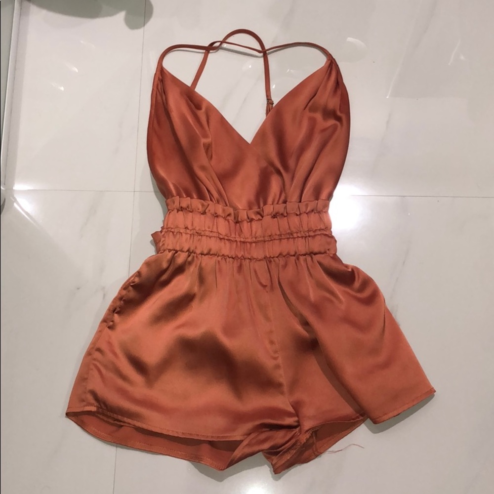 Silk romper